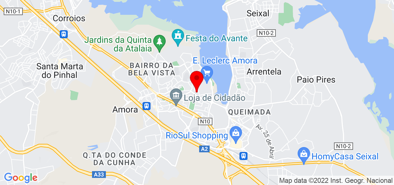 Joaquim Mendes - Setúbal - Seixal - Mapa