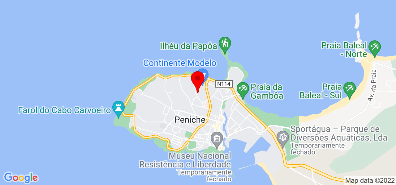 Vasco Andrade - Leiria - Peniche - Mapa