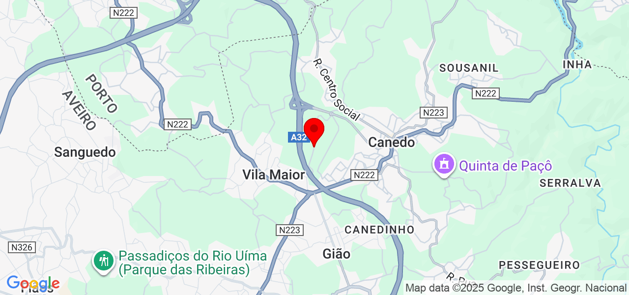 P&Eacute;TALA ADEQUADA - Aveiro - Santa Maria da Feira - Mapa