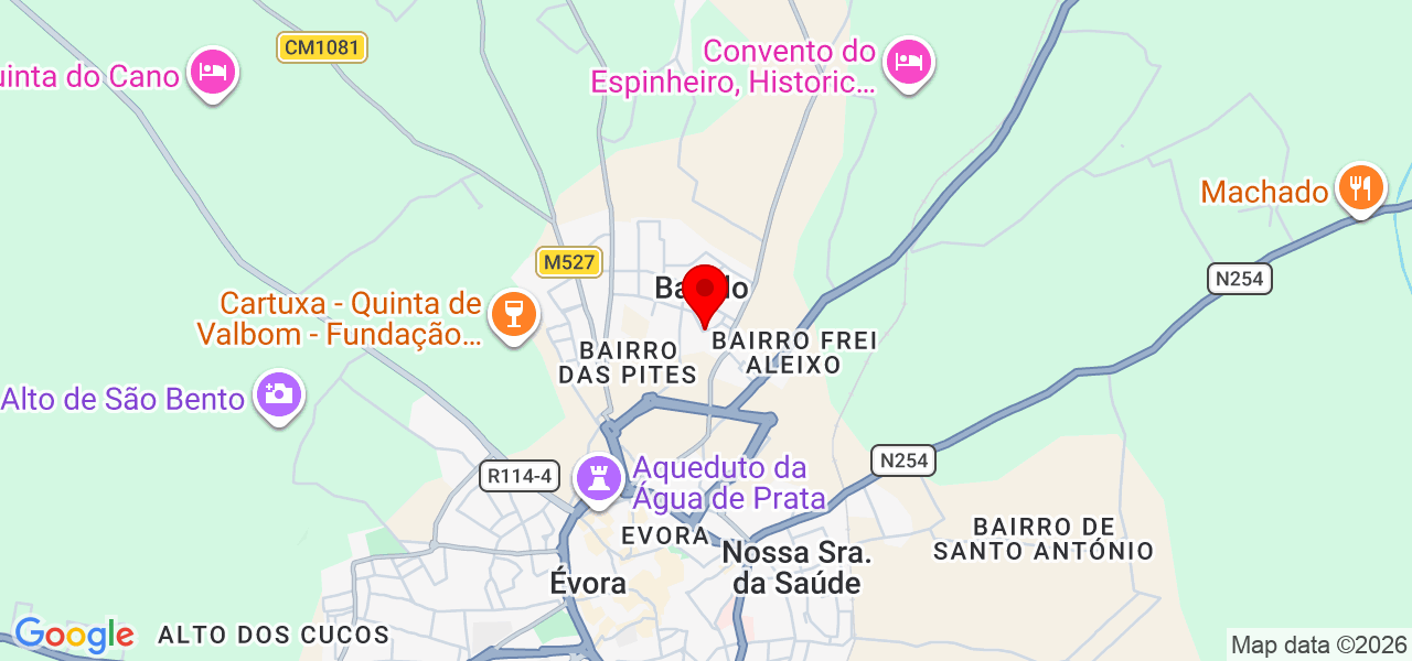 Vc vet - Évora - Évora - Karte