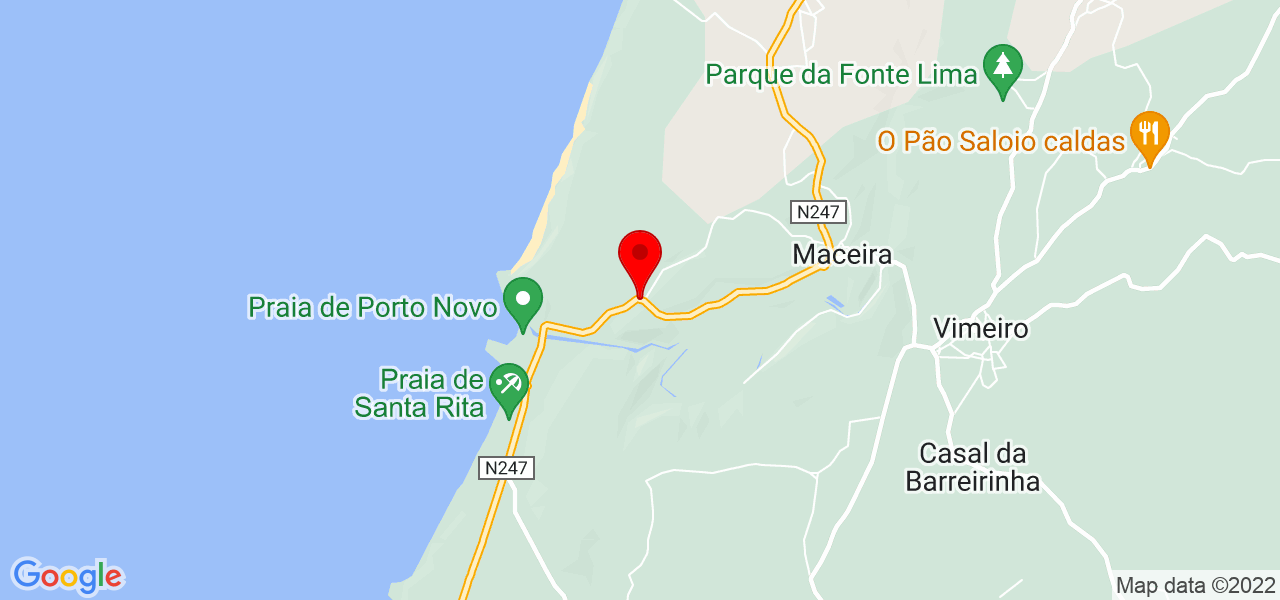 Joana Santos - Lisboa - Torres Vedras - Mapa