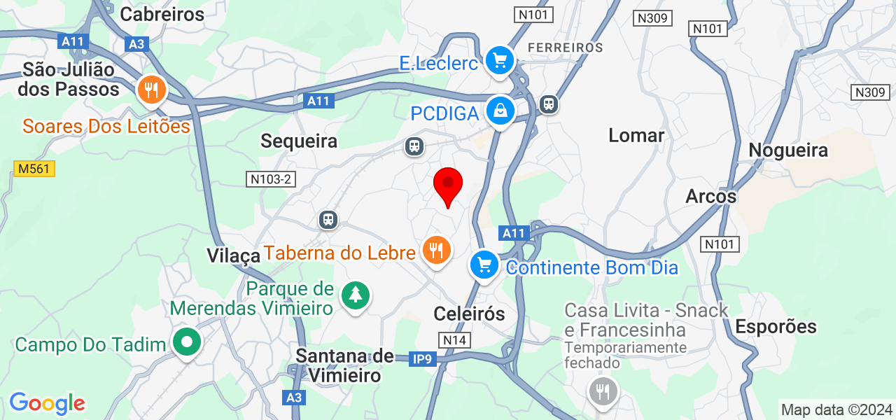 viTec - Braga - Braga - Mapa