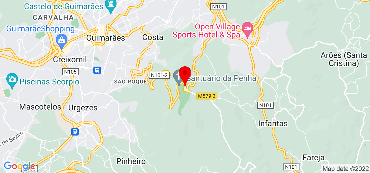 Jo&atilde;o Sousa Abreu - Braga - Guimarães - Mapa