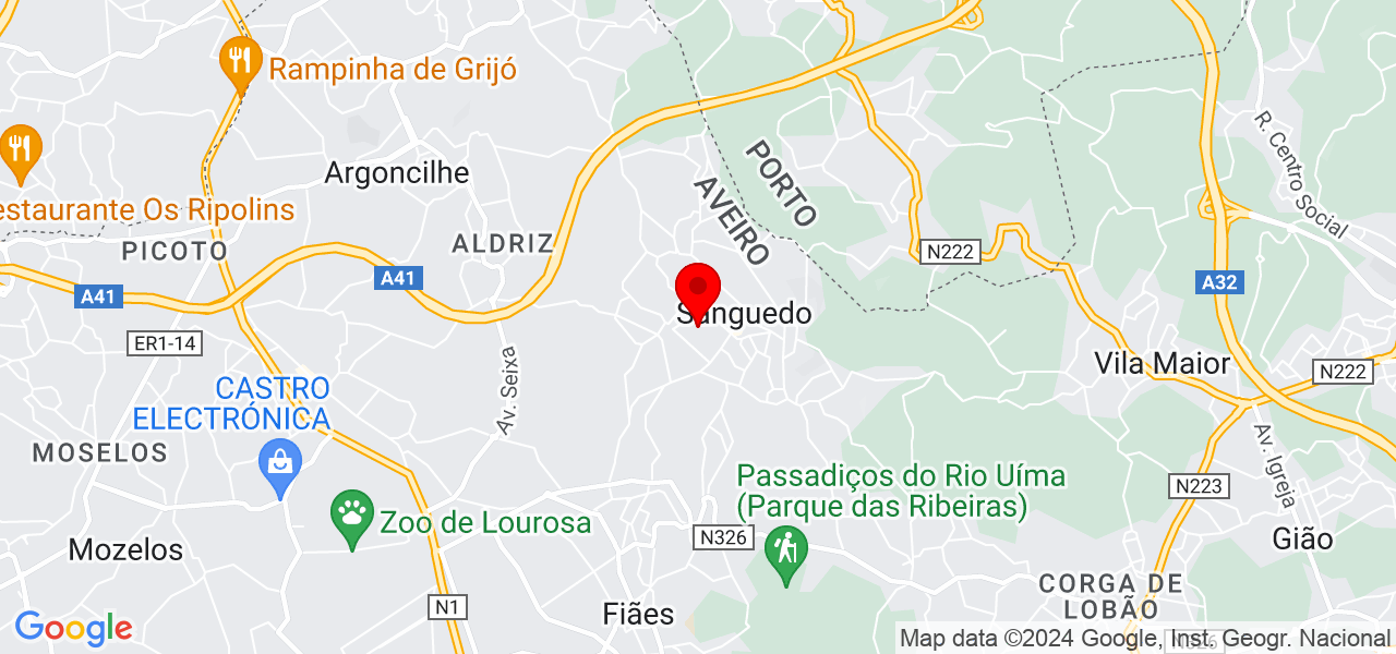 Andréa Soares - Aveiro - Santa Maria da Feira - Map