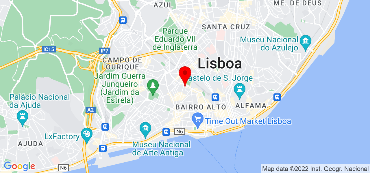 Treinador Pessoal Diogo Fur&atilde;o - Lisboa - Lisboa - Mapa