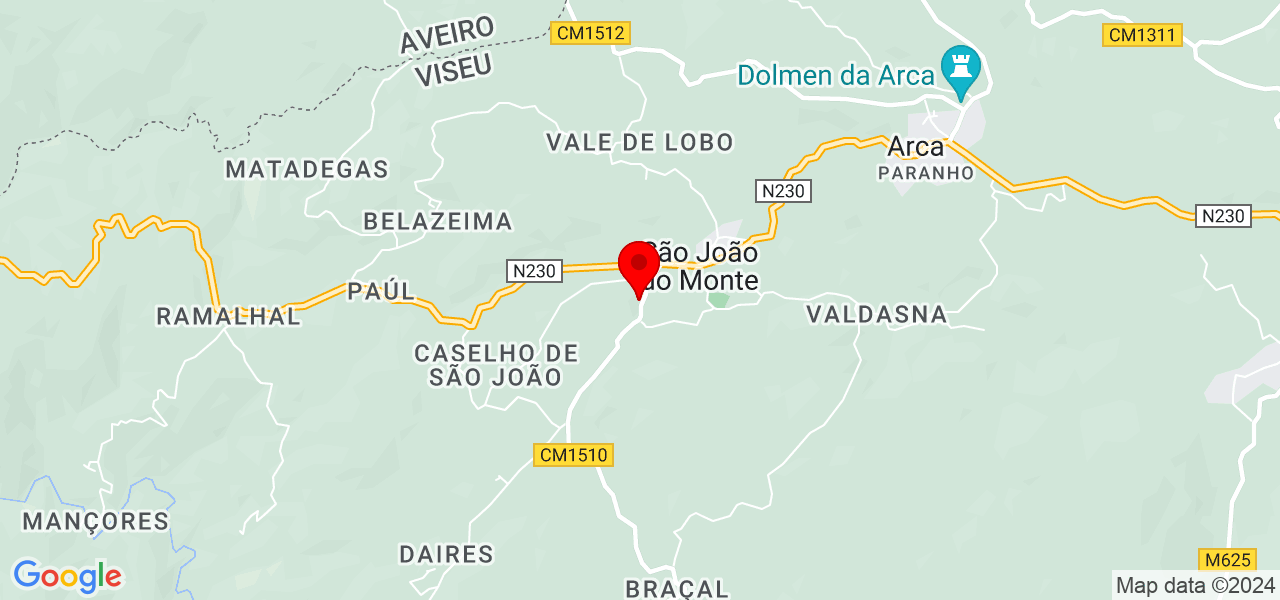 Viviane - Viseu - Tondela - Mapa