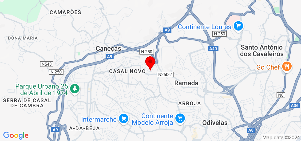 Sinal Sábio Lda - Lisboa - Odivelas - Mapa