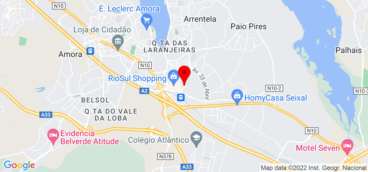 F&aacute;bio Alonso - Setúbal - Seixal - Mapa