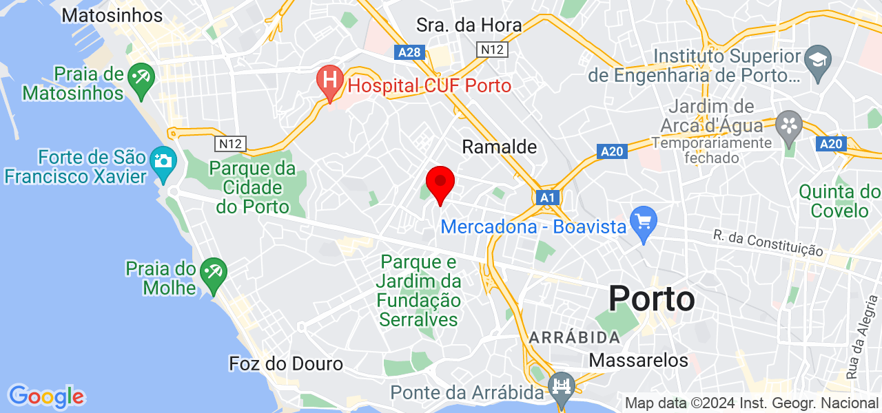 isadora vieira - Porto - Porto - Mapa