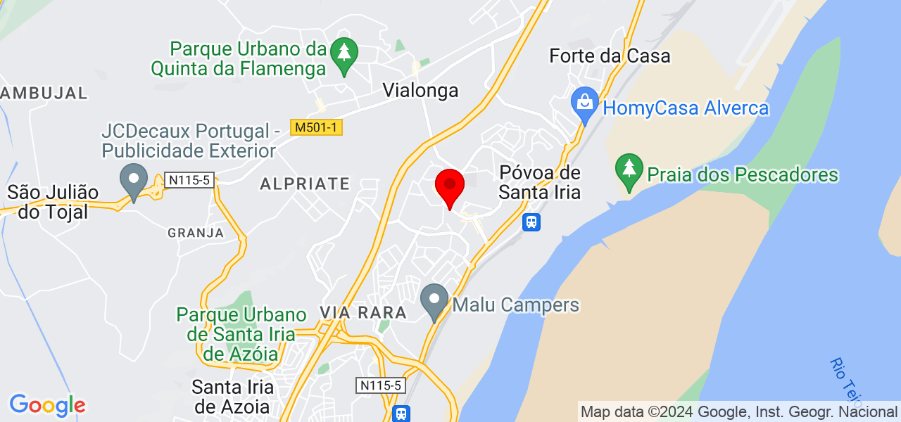 Elisabete Costa - Lisboa - Vila Franca de Xira - Mapa