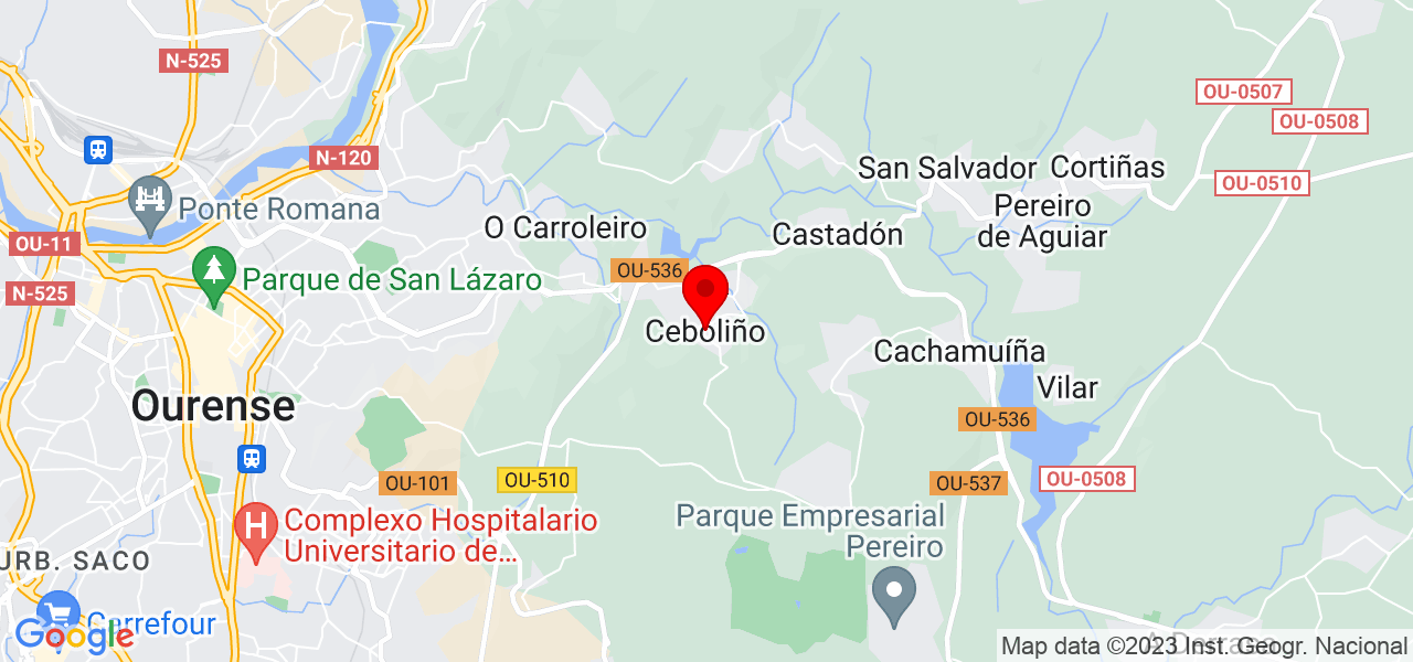 Paula D&iacute;az - Galicia - Ourense - Mapa