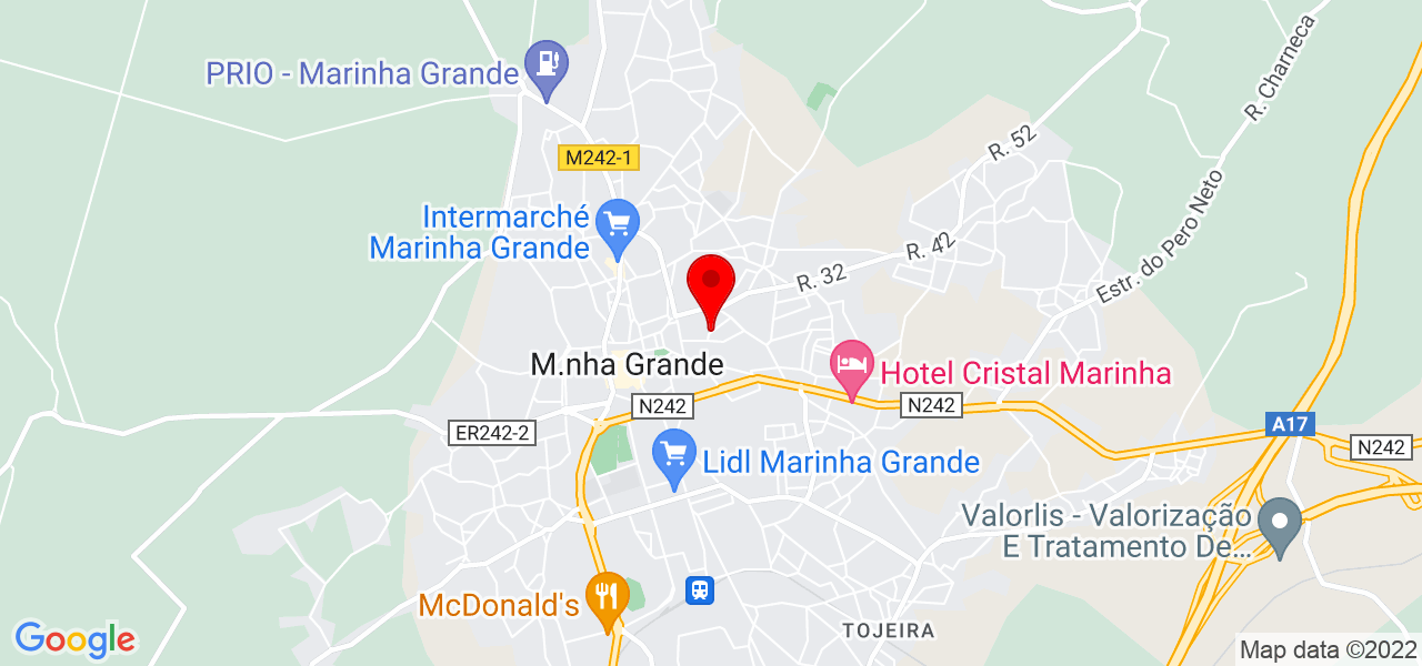 Auxiliar de geriatria, limpeza,domestica - Leiria - Marinha Grande - Mapa