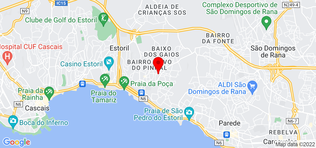 Cantora Eduarda Soeiro - Lisboa - Cascais - Mapa