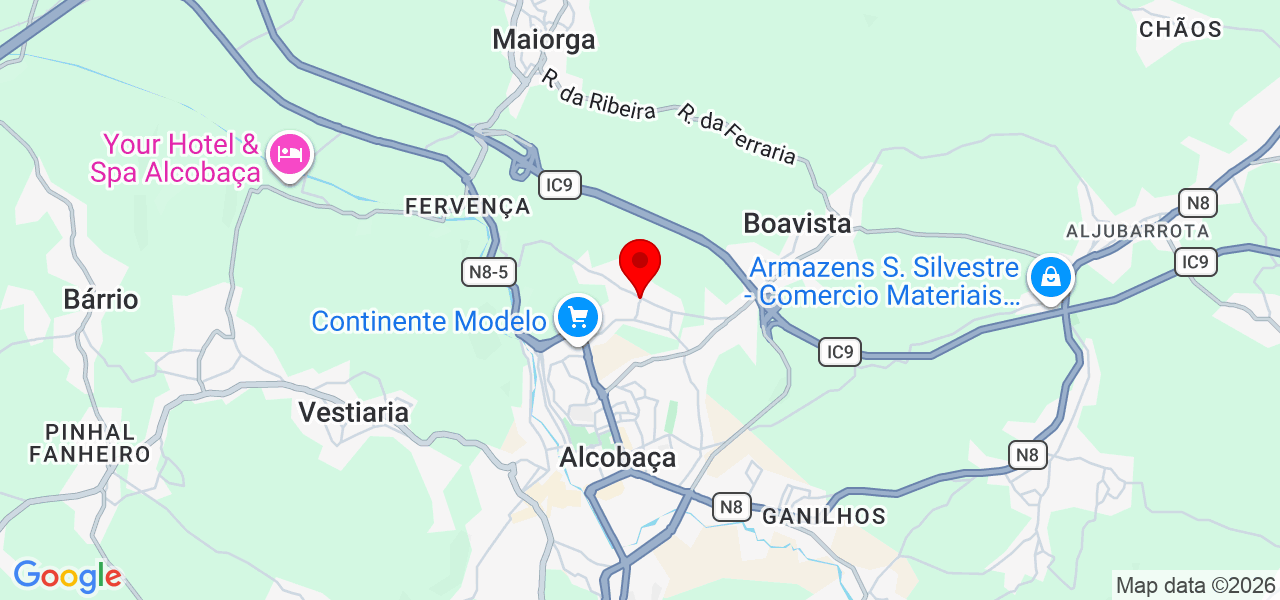 Ana Marques Silva - Leiria - Alcobaça - Mapa