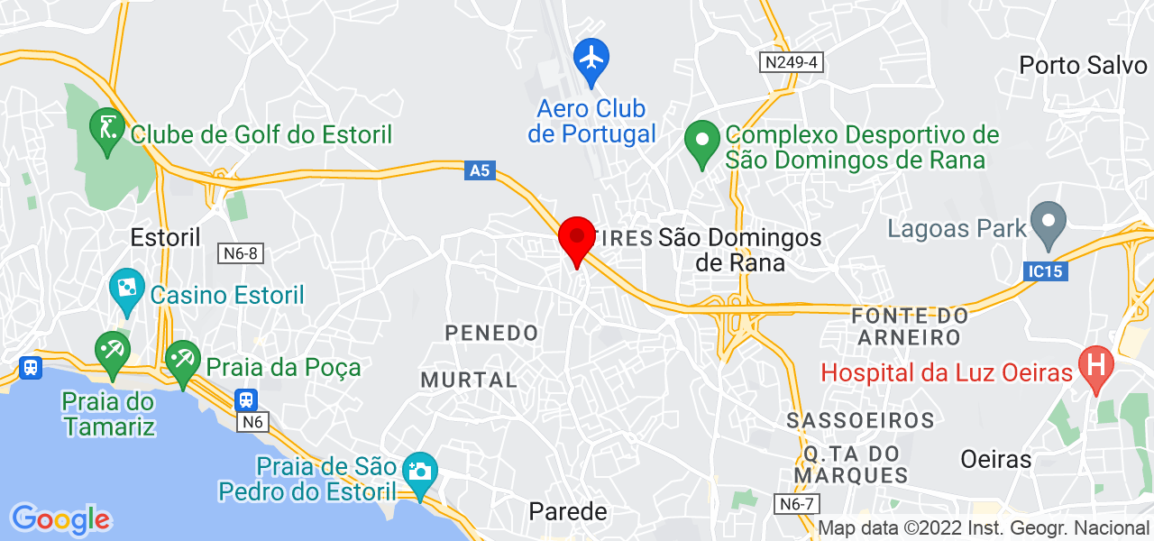 Aline Pedroso - Lisboa - Cascais - Mapa
