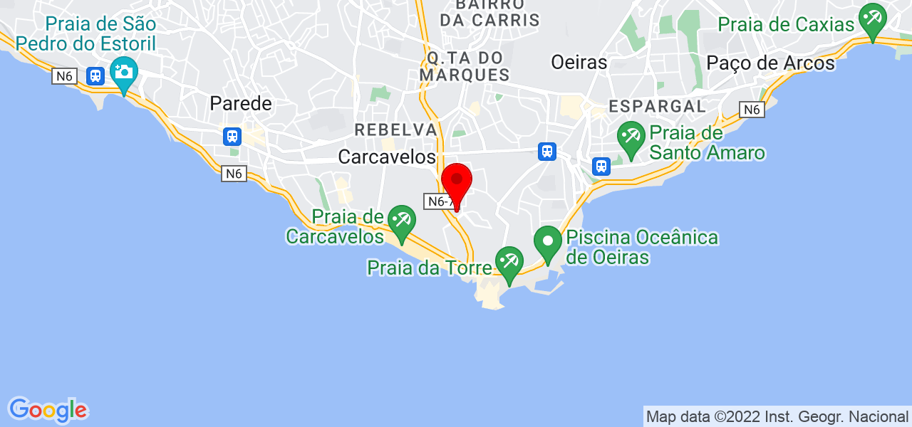 Clara Patricia Lunanuova - Lisboa - Cascais - Mapa