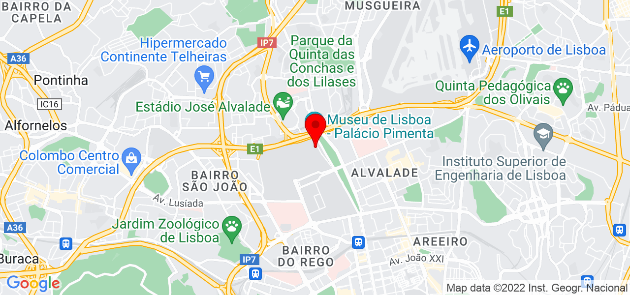 Francisco Pinto - Lisboa - Lisboa - Mapa