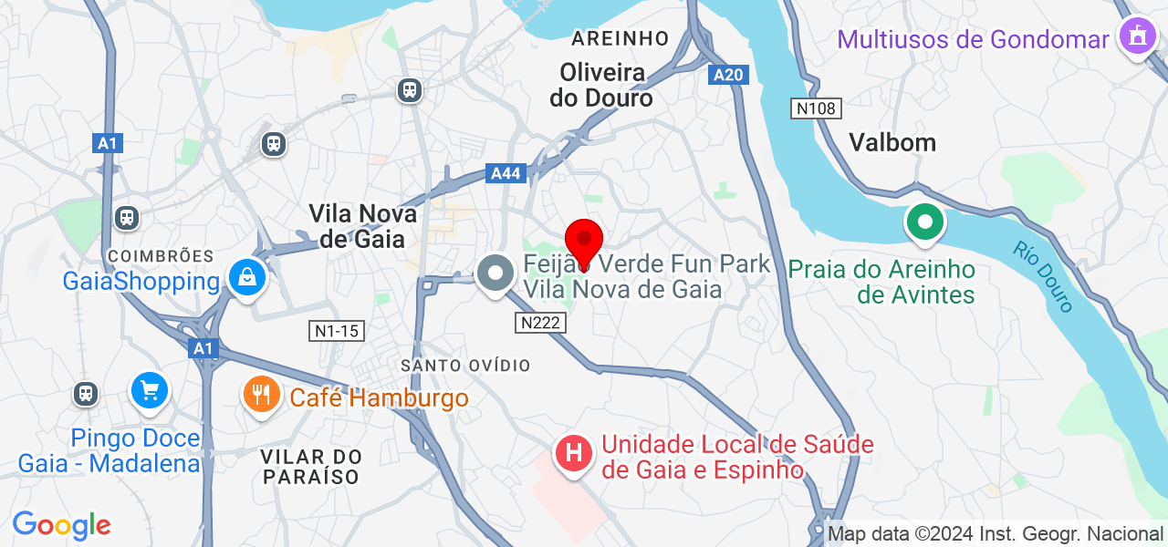 Manuela Talva Baeza - Porto - Vila Nova de Gaia - Mapa