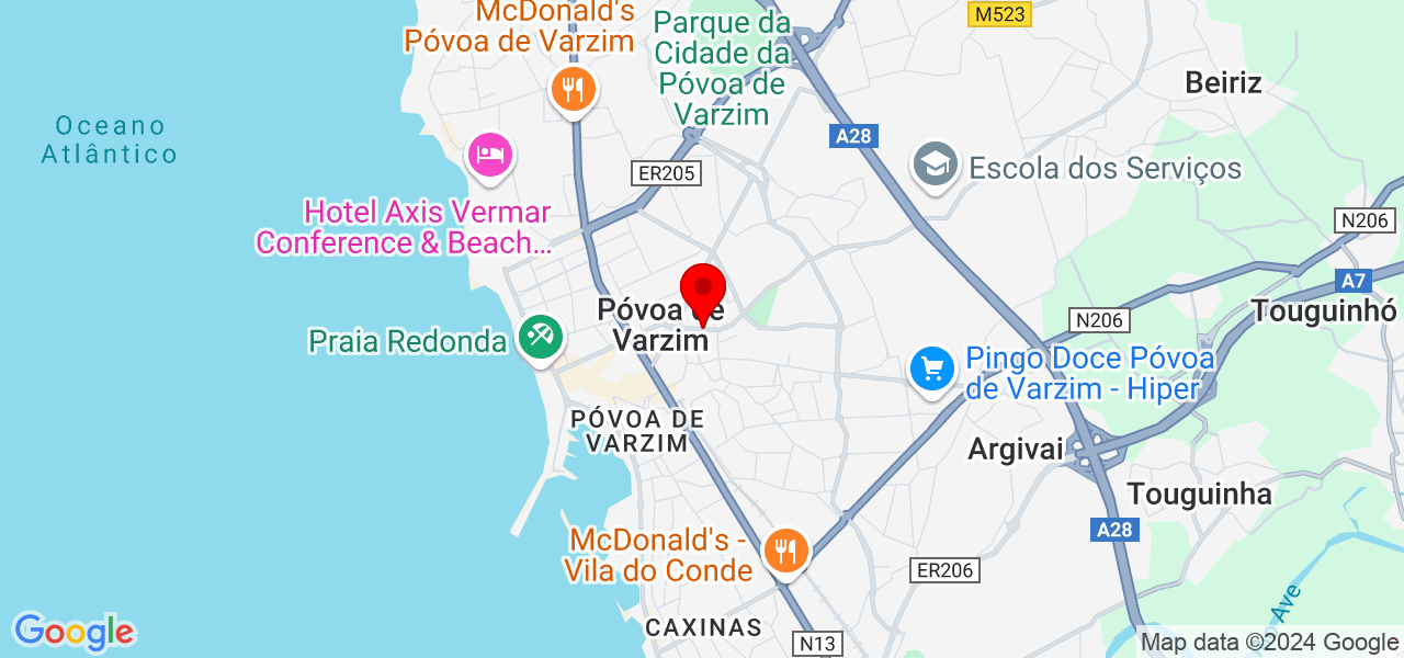 Ricardo Rocha - Porto - Póvoa de Varzim - Mapa