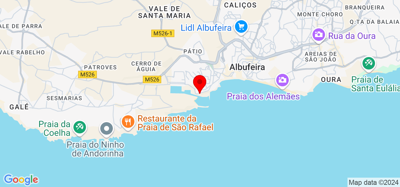 Maike Antunes - Faro - Albufeira - Mapa