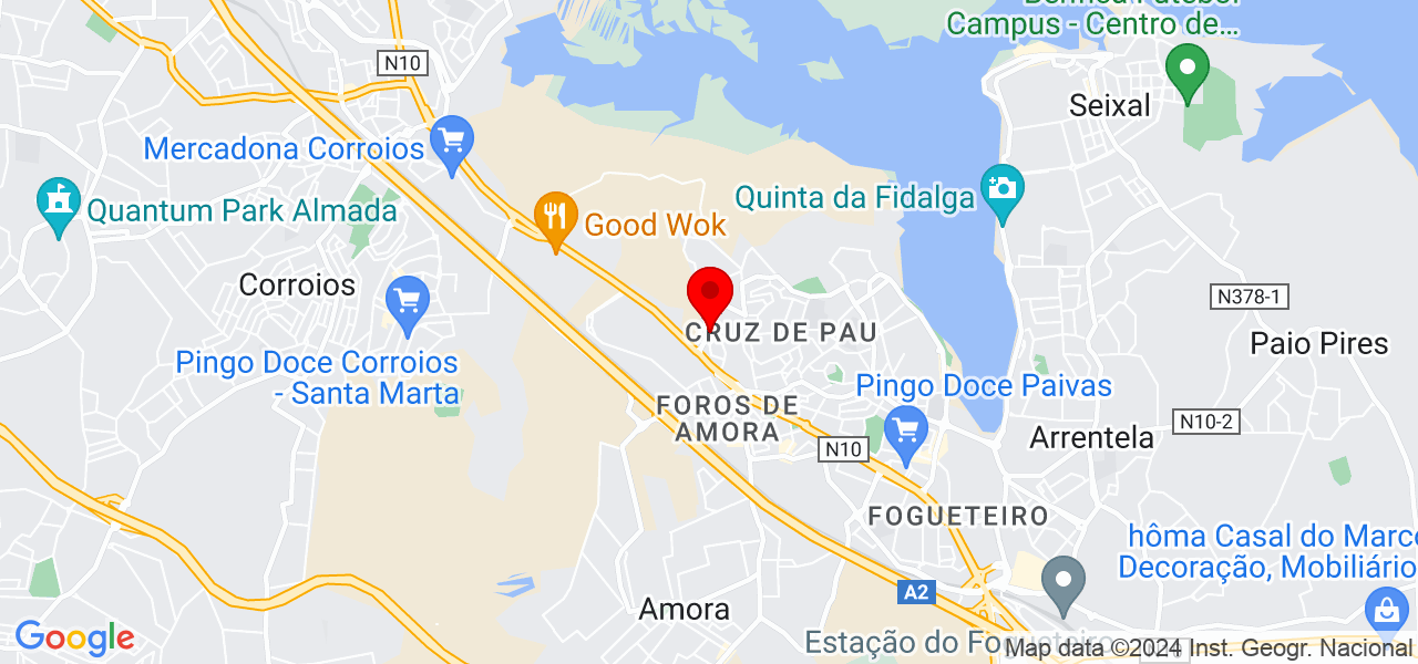 Carmen - Setúbal - Seixal - Mapa