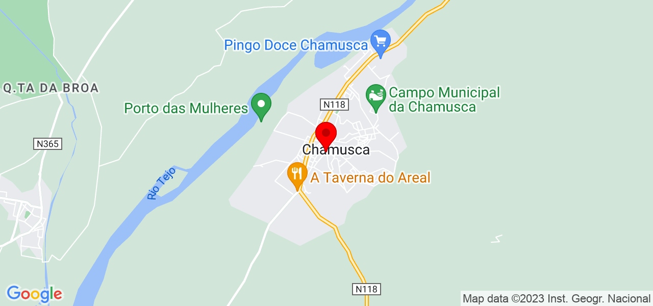 Associa&ccedil;&atilde;o Tempos Brilhantes - Santarém - Chamusca - Mapa