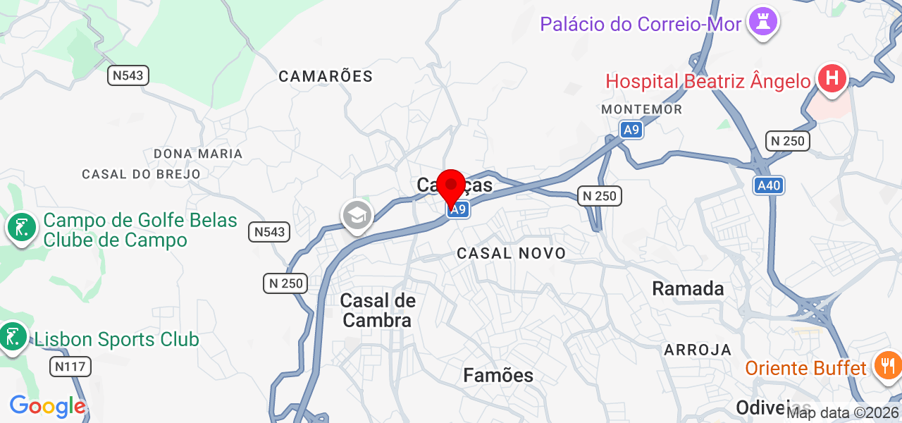 Thiago Souza - Lisboa - Odivelas - Mapa
