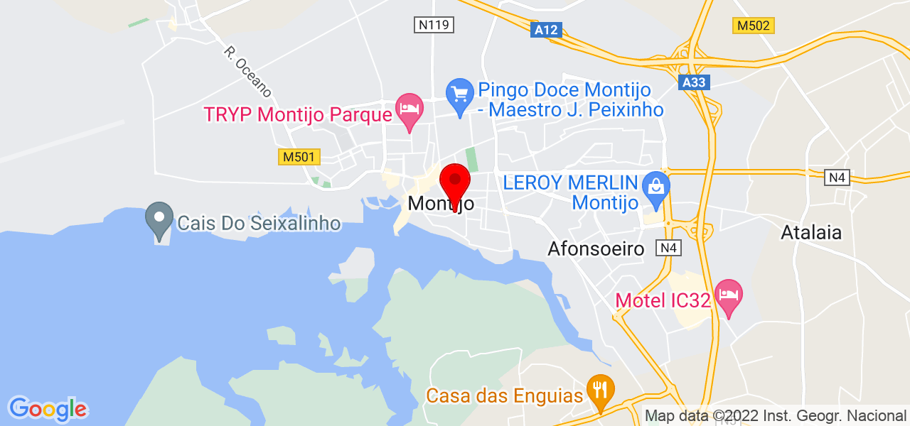 Jo&atilde;o Souza - Setúbal - Montijo - Karte