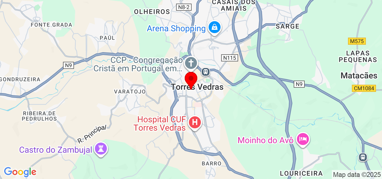 José Américo Carlos unipessoal lda - Lisboa - Torres Vedras - Karte