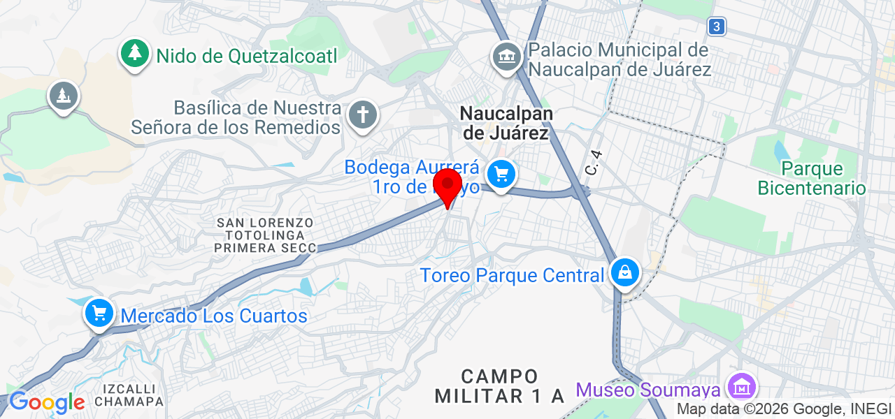 CERON PRODUCCIONES - México - Naucalpan de Juárez - Map