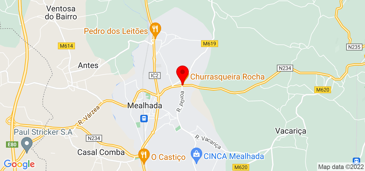 lidia Maria barata da mota - Aveiro - Mealhada - Mapa