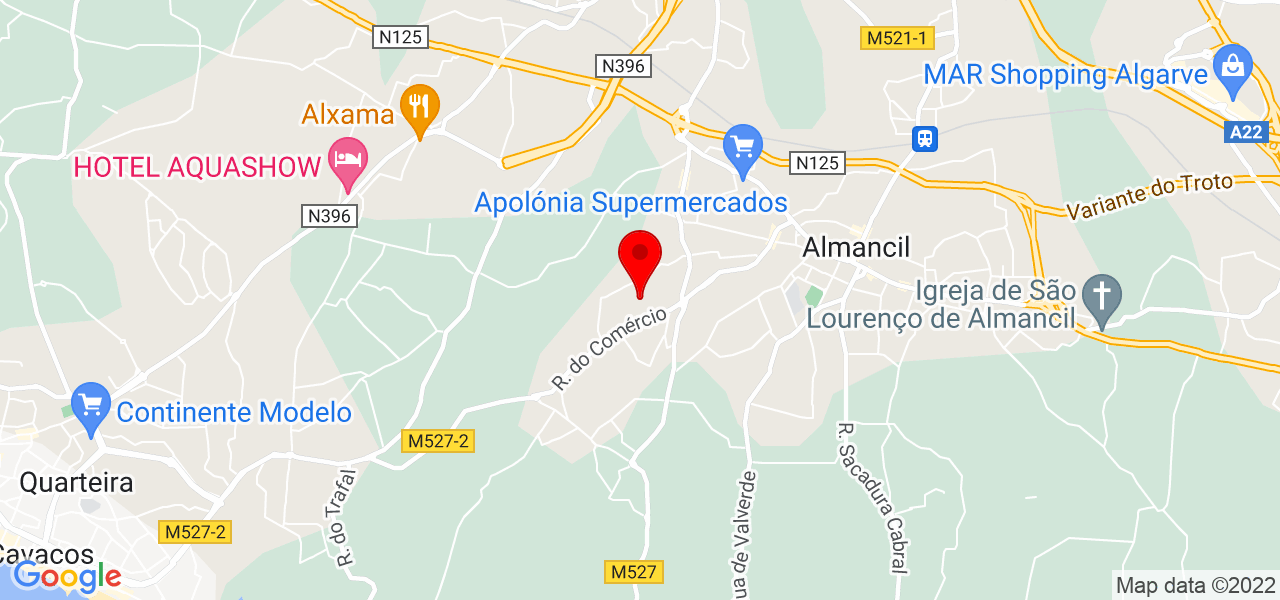 Maribel - Faro - Loulé - Mapa