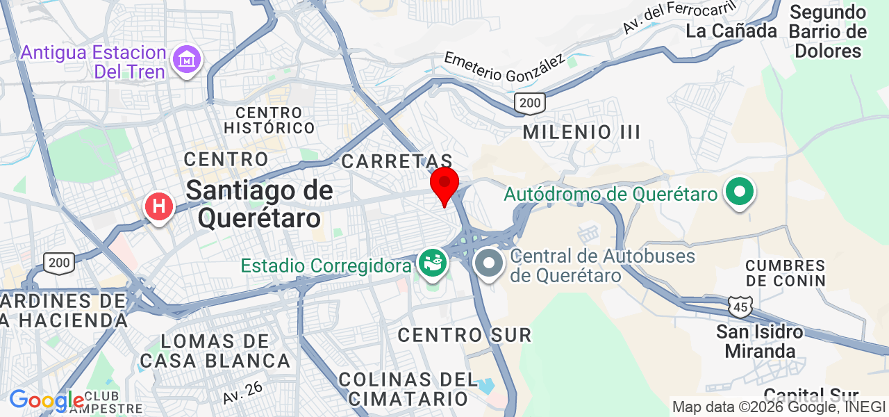 David Olvera - Querétaro - Querétaro - Mapa