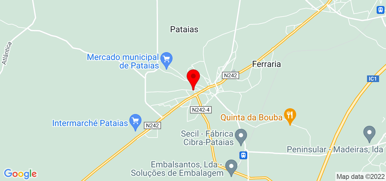 CAHS, Lda - Leiria - Alcobaça - Mapa