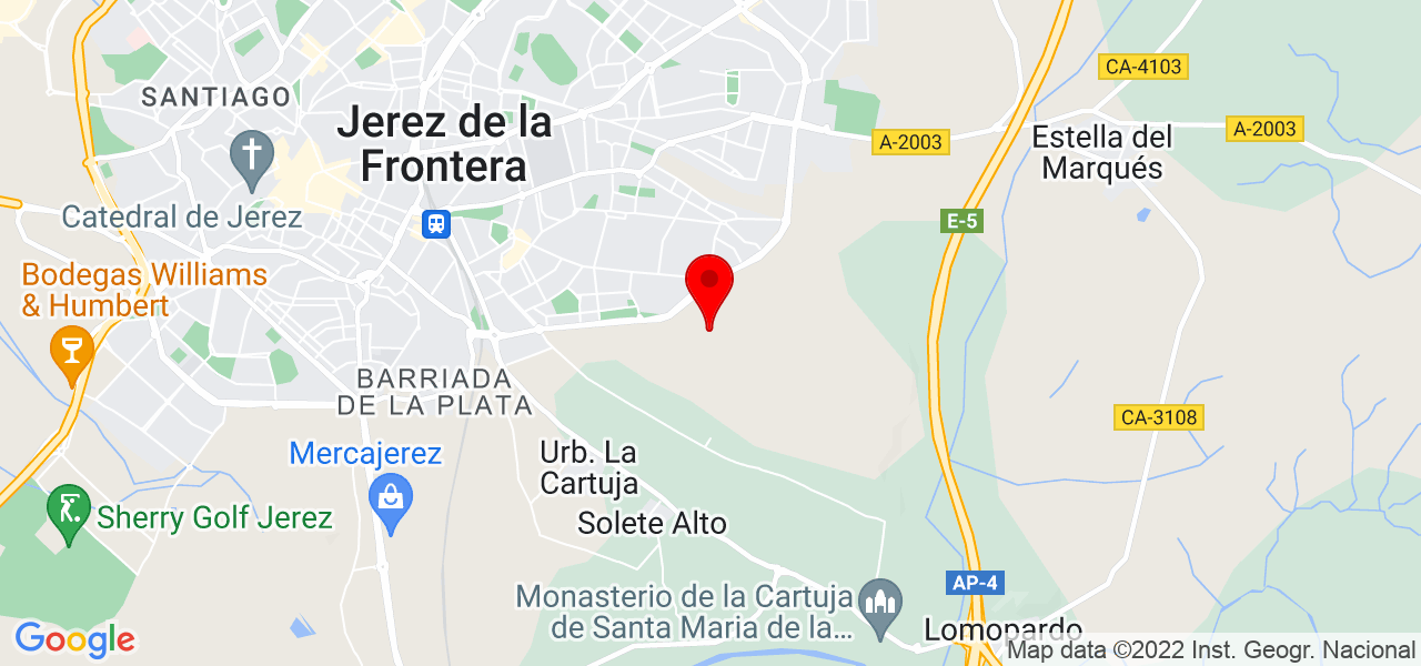 Celeste - Andalucía - Jerez de la Frontera - Mapa