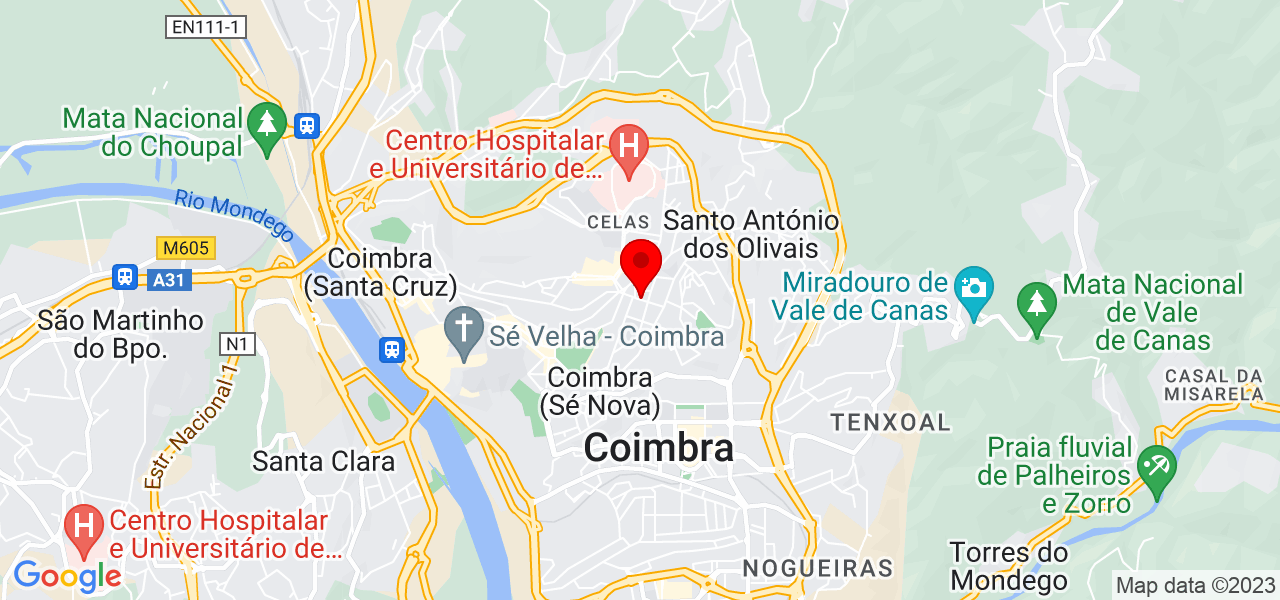 Hist&oacute;ria Eterna - Coimbra - Coimbra - Mapa