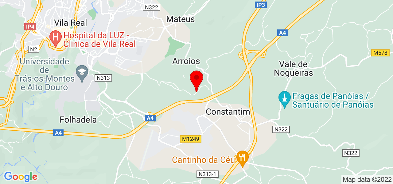 QUINTA DO PA&Ccedil;O - Vila Real - Vila Real - Mapa