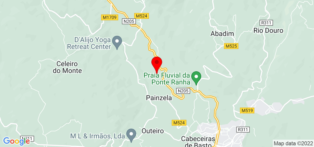 S&eacute;rgio Machado - Braga - Cabeceiras de Basto - Mapa
