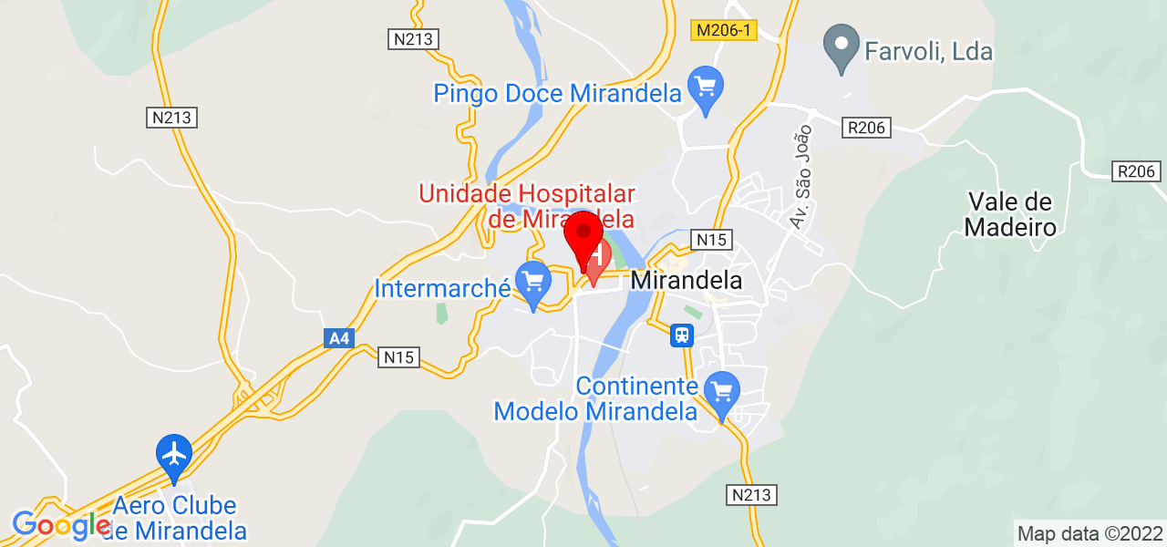 Matheus - Bragança - Mirandela - Mapa