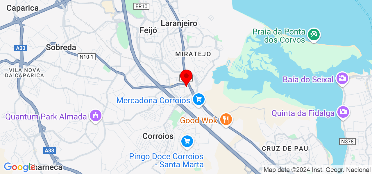 Fernanda Fernandes - Setúbal - Seixal - Map