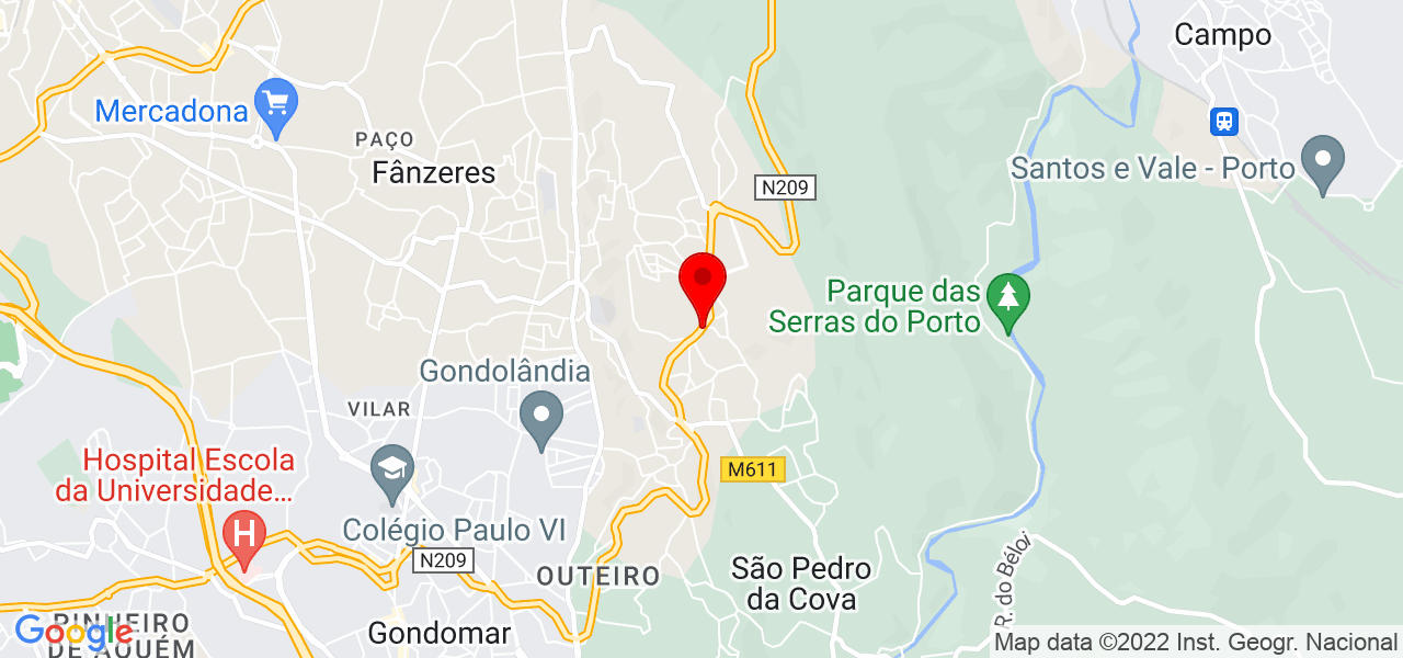 Jos&eacute; Monteiro - Porto - Gondomar - Mapa