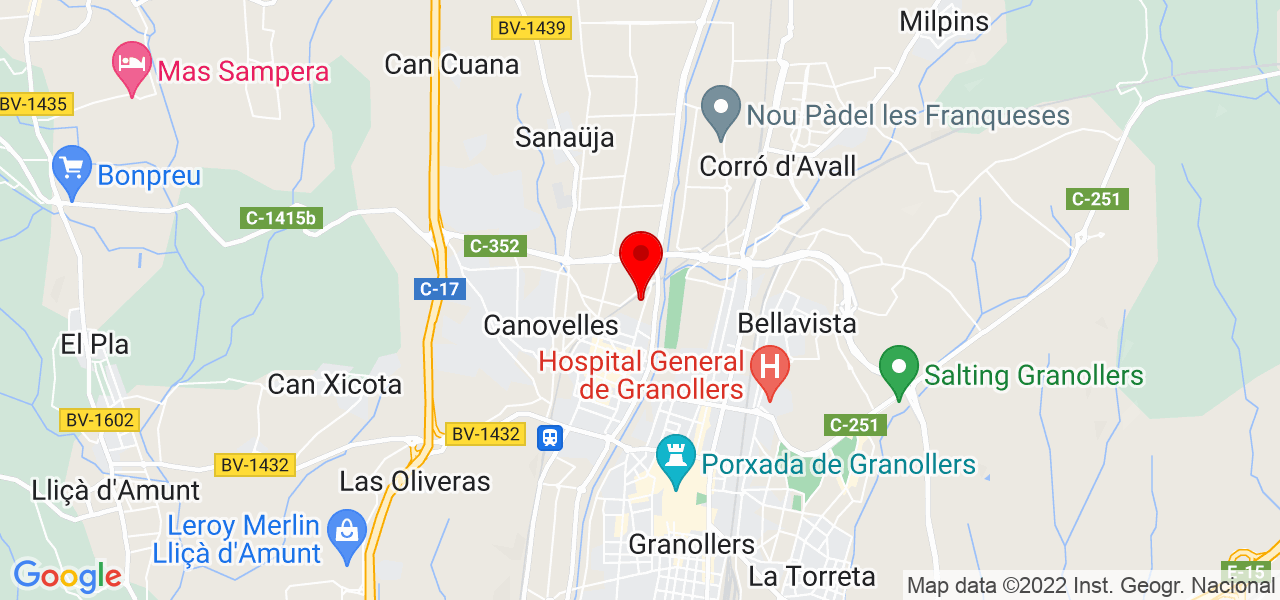 Silguix - Cataluña - Canovelles - Mapa