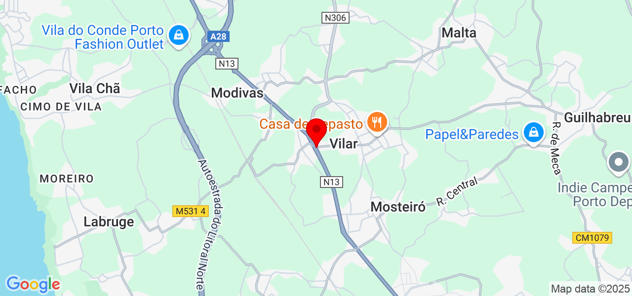 Rafaela Oliveira - Porto - Vila do Conde - Mapa