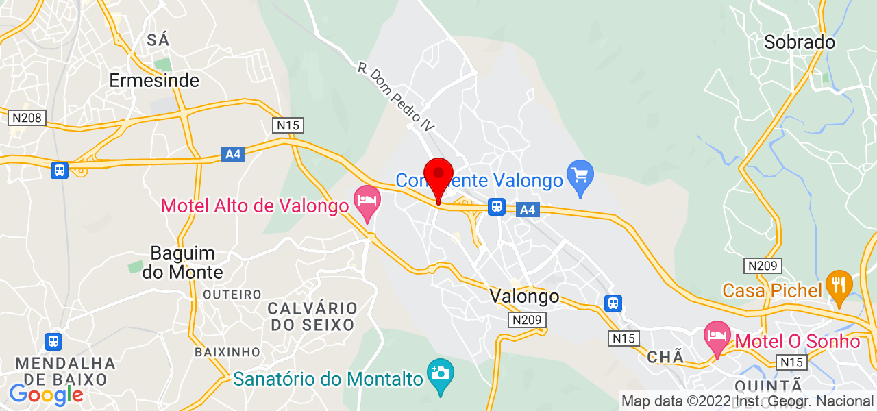 Mariane Rech - Porto - Valongo - Mapa