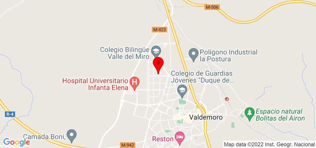 Clara G&oacute;mez - Comunidad de Madrid - Valdemoro - Mapa
