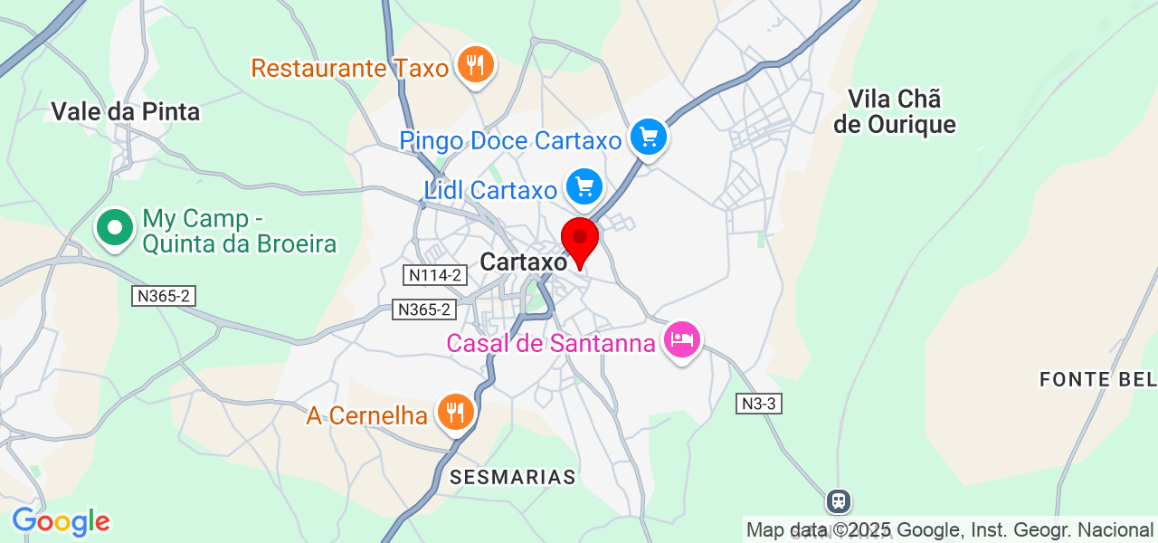 Lilith Martins - Santarém - Cartaxo - Mapa