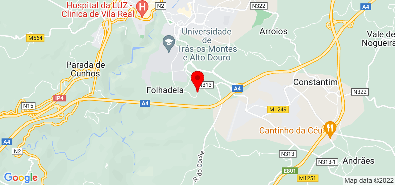 F&aacute;bio Martins - Vila Real - Vila Real - Mapa