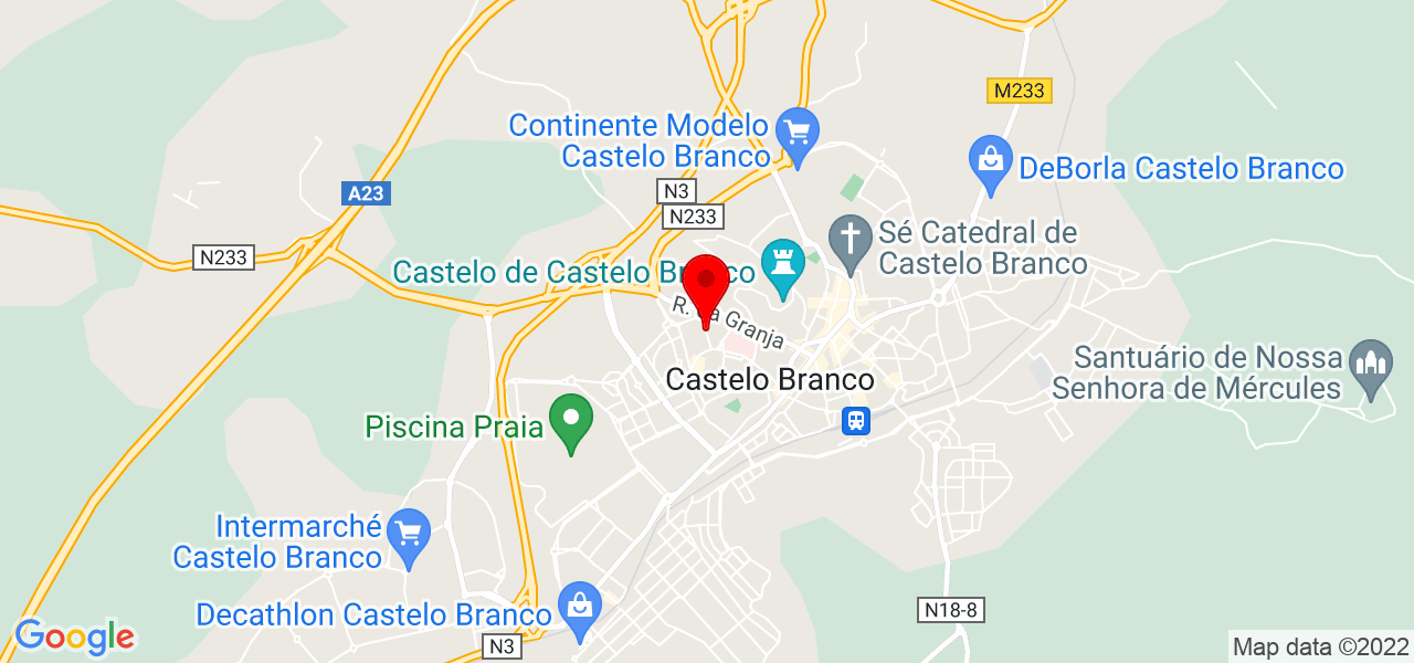 K&aacute;tia Silva - Castelo Branco - Castelo Branco - Mapa