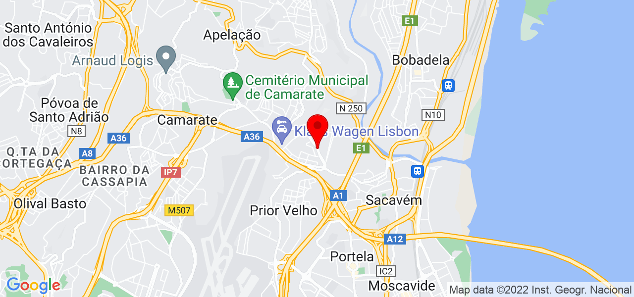 Medeiros &amp; Janett Construcoes Lda - Lisboa - Loures - Mapa