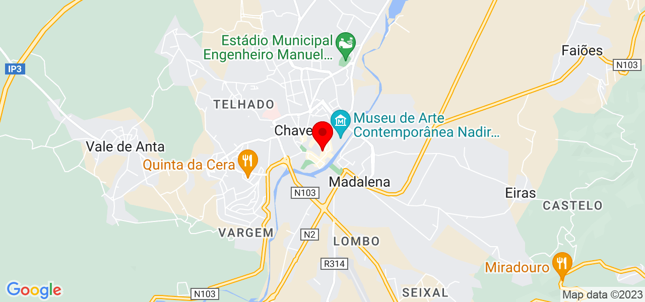 Power Limp - Limpeza Profissional - Vila Real - Chaves - Mapa